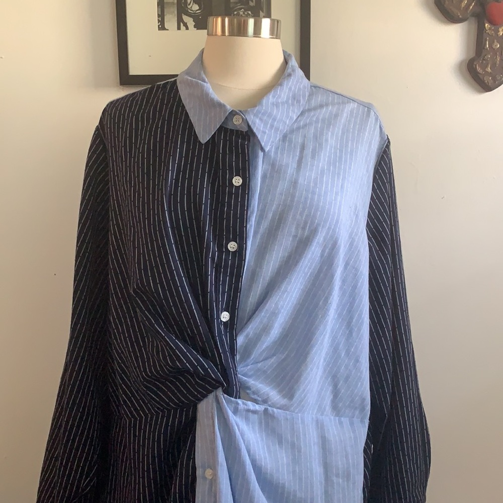 Gibson Latimer Dual Color Shirt Dress